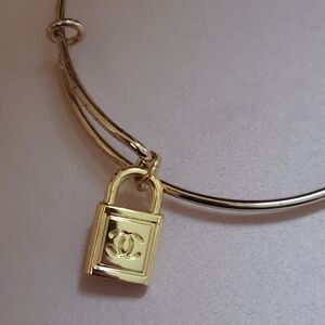 Authentic CHANEL Padlock • CC Bag Charm • Gold-Tone Mini Lock Pendant